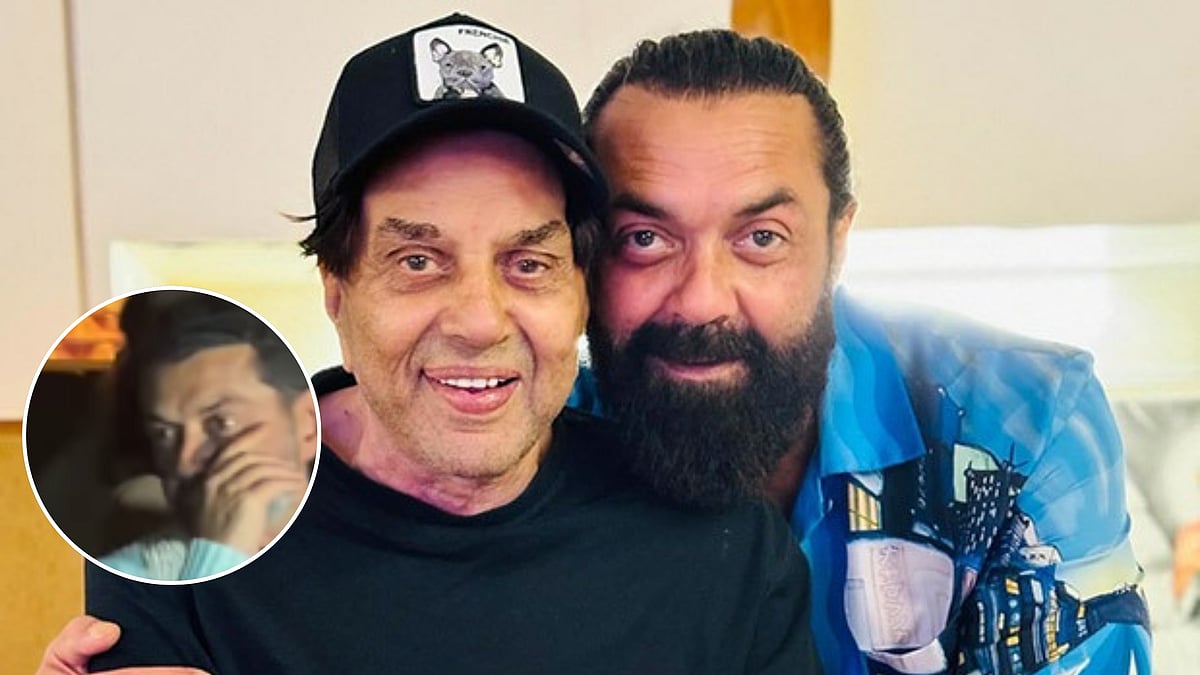 Bobby Deol Gets Emotional After Watching Dharmendra's Last Film Ikkis In Mumbai; Video Surfaces