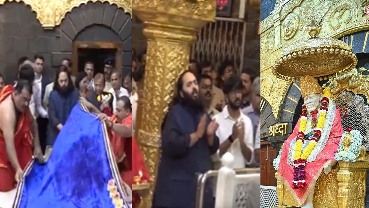 Anant Ambani Visits Shirdi Sai Baba Temple, Attends Evening Aarti; Donates 5 Crore | WATCH 