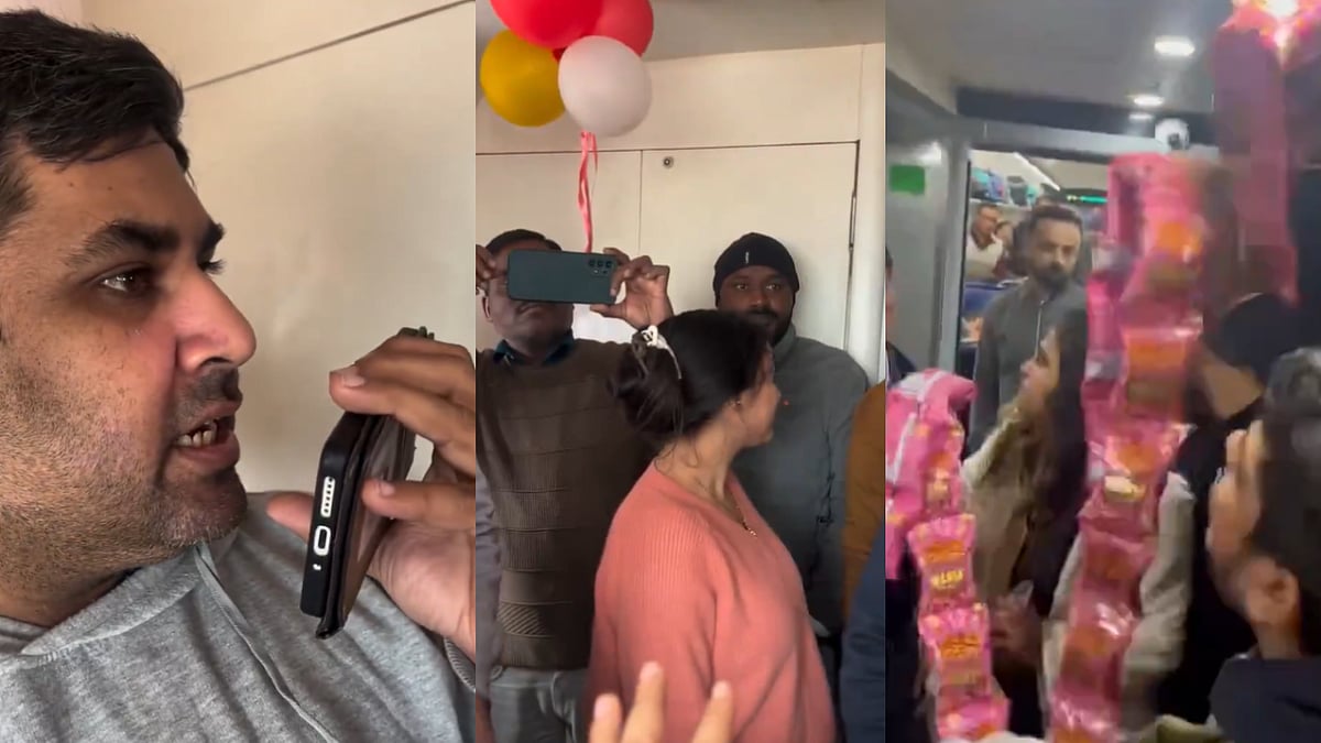 'Passengers Ko Bhooka Maar Rahe Hai': Agitated Passenger Confronts Staff Over Meal Delay Inside...