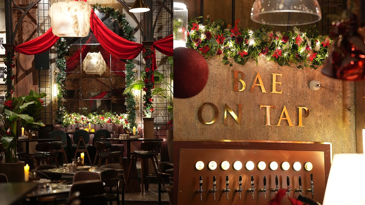 At Bae decked in festive finery. 