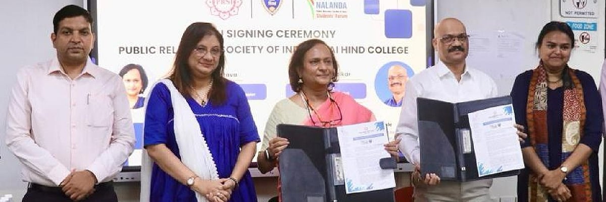 Public Relations Society, Jai Hind College sign MoU