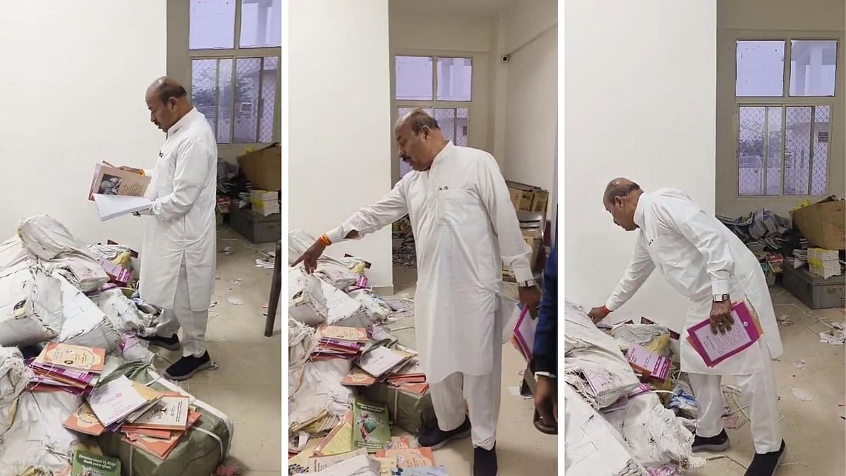 MP News: Academic Session Almost Over & Heaps Of New Books Found Lying... Reveals Union Minister...