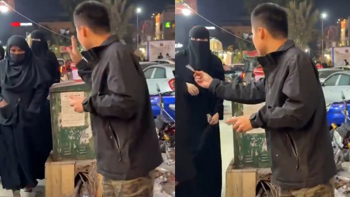 VIDEO: Chinese Man Offers Cigarettes To Burqa-Clad Women In Pakistan; Netizens Question Authorities For No Action, 'Is It Because Of Massive Loans?' 