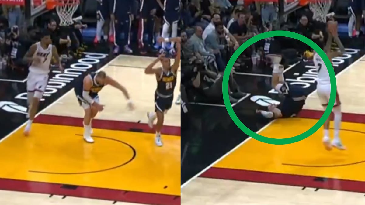Scary Scenes! Nikola Jokic Suffers Horrific Knee Injury During Denver Nuggets' Loss To Miami Heat; VIDEO 