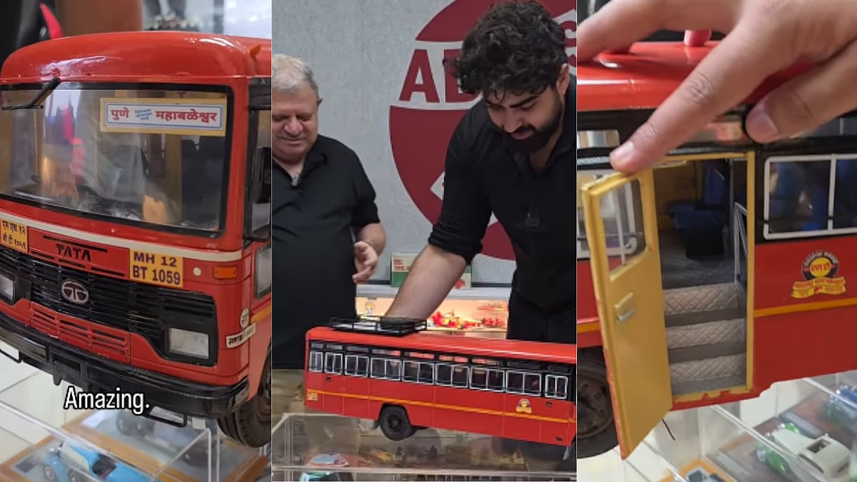 'Lalpari Goes Mini': Viral Video Shows Stunning Scale Model Of MSRTC Bus Crafted By 'Farmer's Son'...