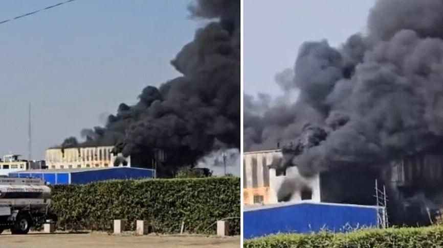 Indore News: Massive Fire Breaks Out At Kemco Chocolate Factory, Firefighters Rush To Control...