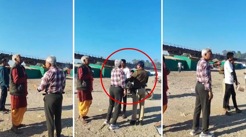 MP News: IAS Officer Slaps Youth For Urinating Near Narmada River; Netizens React After Video Goes...