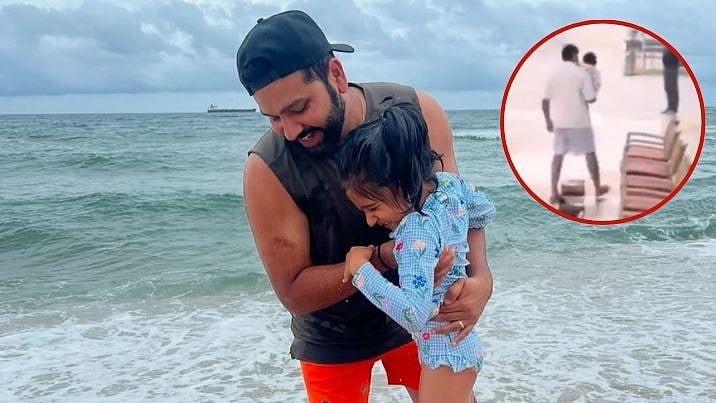 'Kya Kapde Pehne Hai Bhai': Rohit Sharma Trolled For Wearing Shorts During Temple Visit For Daughter's Birthday 