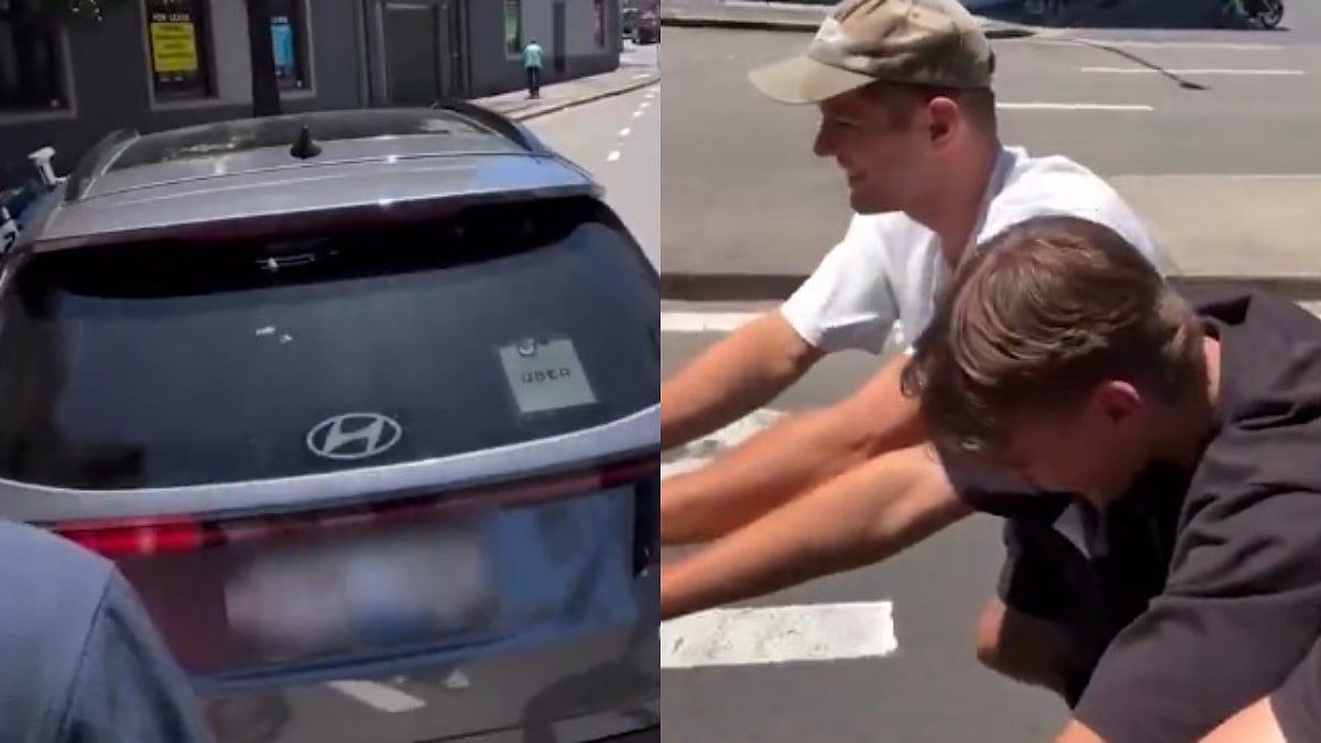 VIDEO: Perth Scorchers Players Push Broken Uber SUV While On Way To Stadium For BBL Game Against...