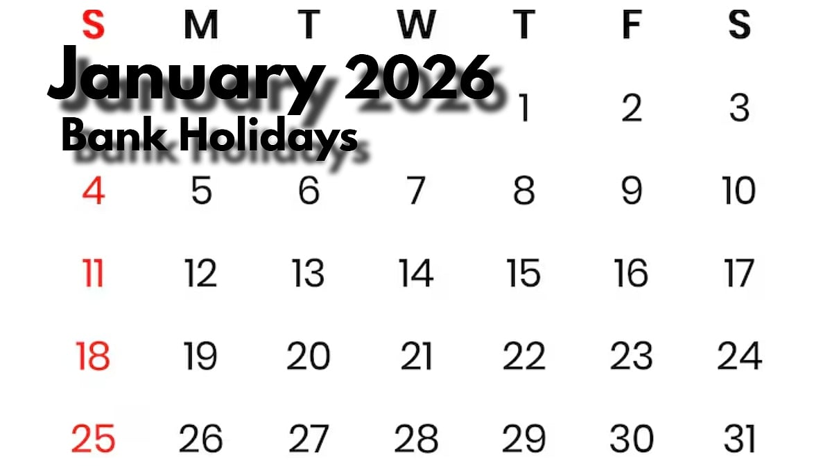 Bank Holidays In January 2026 Announced By RBI, Here's Full State-Wise List Of Bank Closures & Working Days 