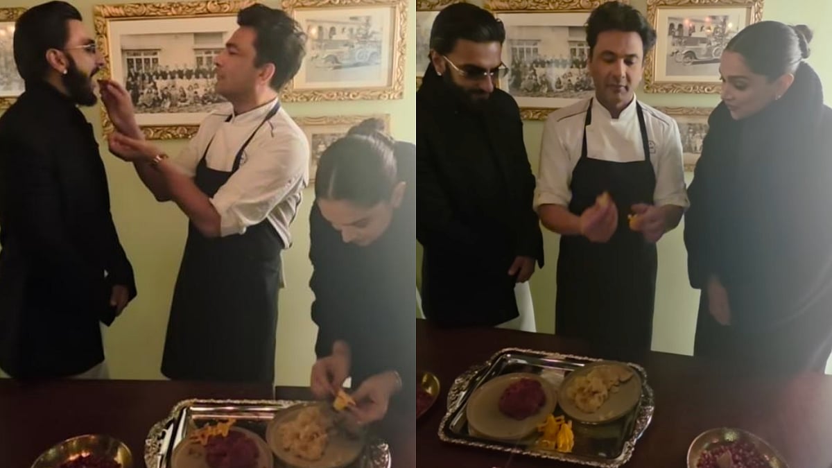 Ranveer Singh Celebrates Dhurandhar Success With Chef Vikas Khanna At His New York Restaurant, Deepika Padukone Makes Her First Modak- VIDEO 