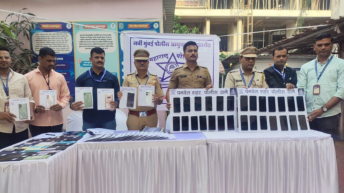 In a major relief to citizens, the Panvel City Police have traced and recovered 103 stolen and lost mobile phones worth Rs 15.45 lakh from their jurisdiction and returned them to their rightful owners. | 