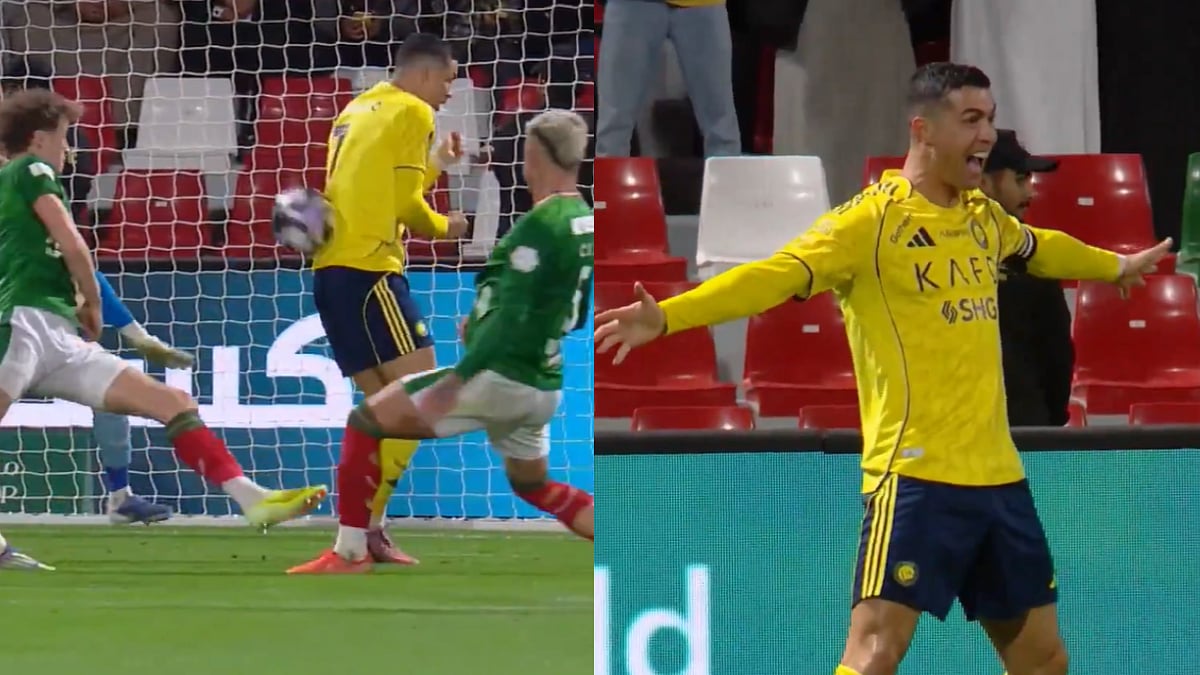 Unusual Scenes! Cristiano Ronaldo Scores Goal With His Back In Bizarre Manner As Al-Nassr Draw With Al-Ettifaq; VIDEO 