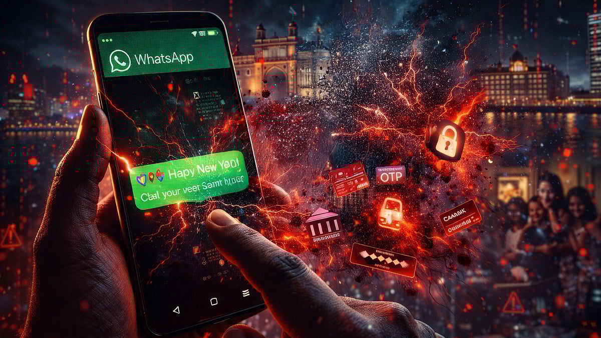 New Year 2026 Wishes: Mumbaikars, Think Before You Open 'APK File' Greetings On WhatsApp; GRP Warns...