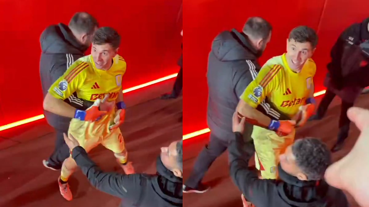 Premier League 2025/26: Emi Martinez Furious At Arsenal Fans After Aston Villa's Heavy Defeat In Emirates Stadium; VIDEO 