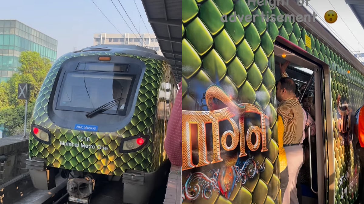 'Naaglok Ki Train': Ektaa Kapoor's Naagin 7 Takes Over Mumbai Metro 1, Commuters Shock To See New Animated Look | VIDEO 