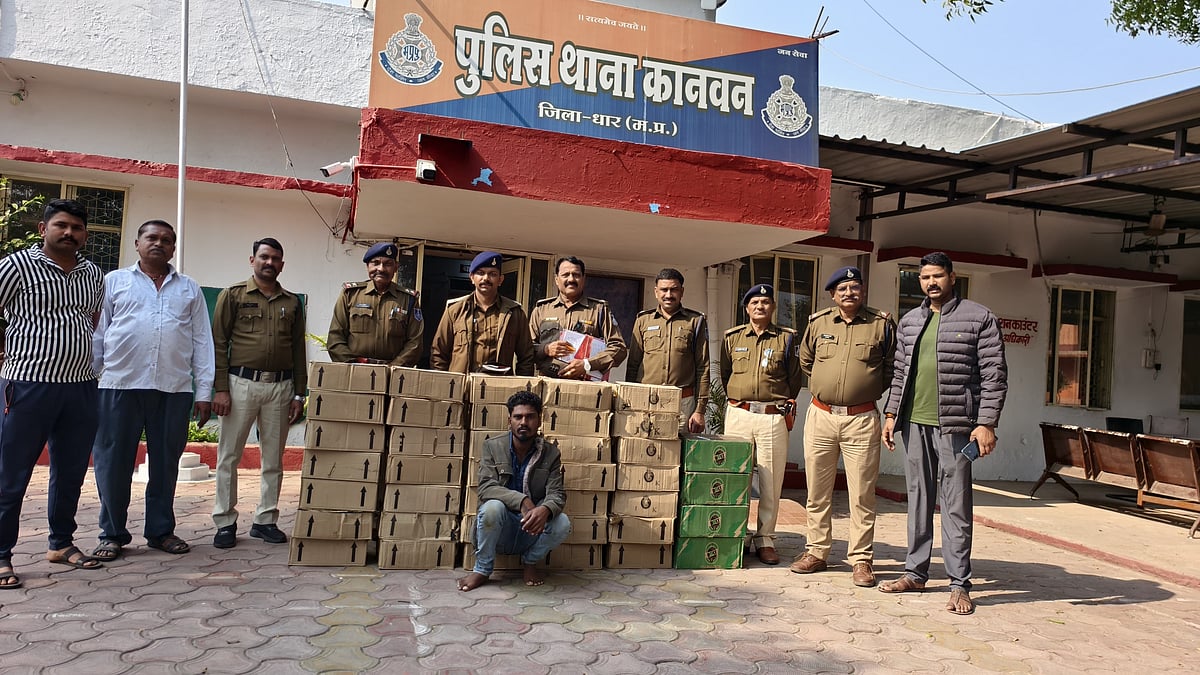 MP News: Kanwan Police Seize 40 Liquor Cartons In Badnawar