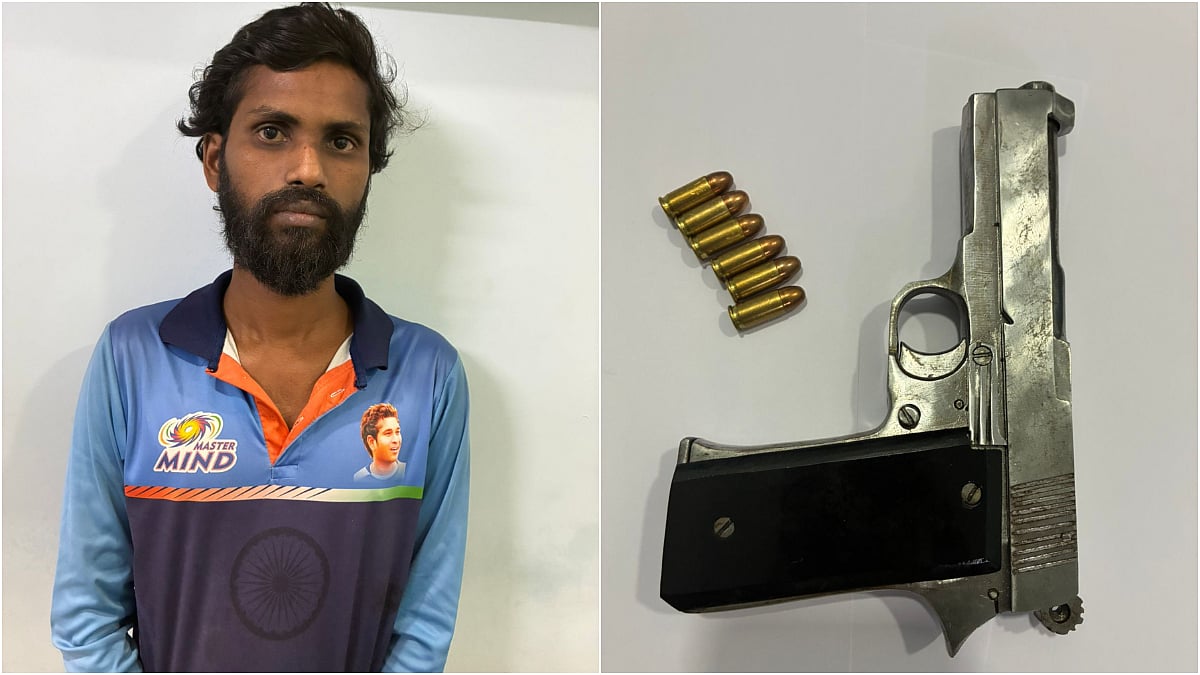Navi Mumbai Crime: 36-Year-Old Man Arrested With Illegal Firearm Near Panvel Railway Station, Pistol And 6 Live Cartridges Seized 