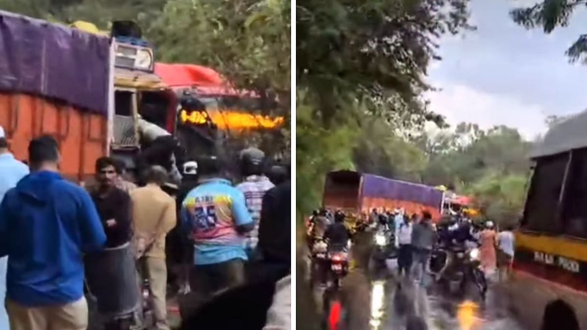 Mumbai Accident: BEST Bus-Truck Collision On Aarey Colony Road Disrupts Traffic On 1st Day Of 2026; Video Viral 