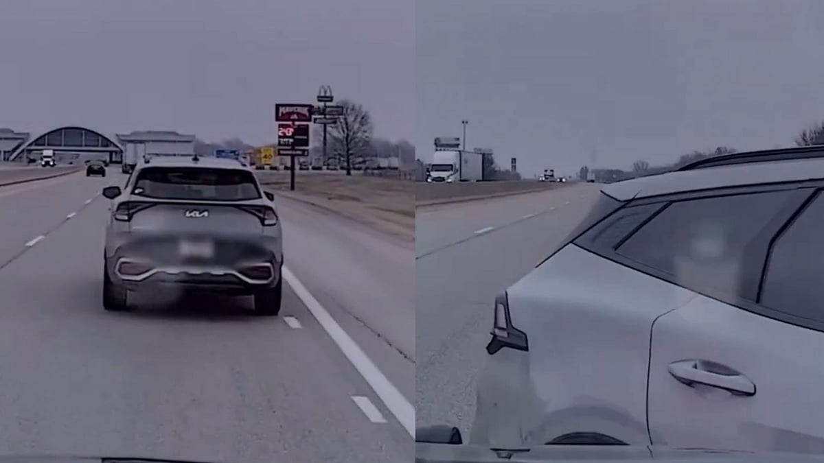 Viral: US Man Dozes Off While Driving After Working For 20 Hours Straight; Police Perform TVI Maneuver To Stop The Car 