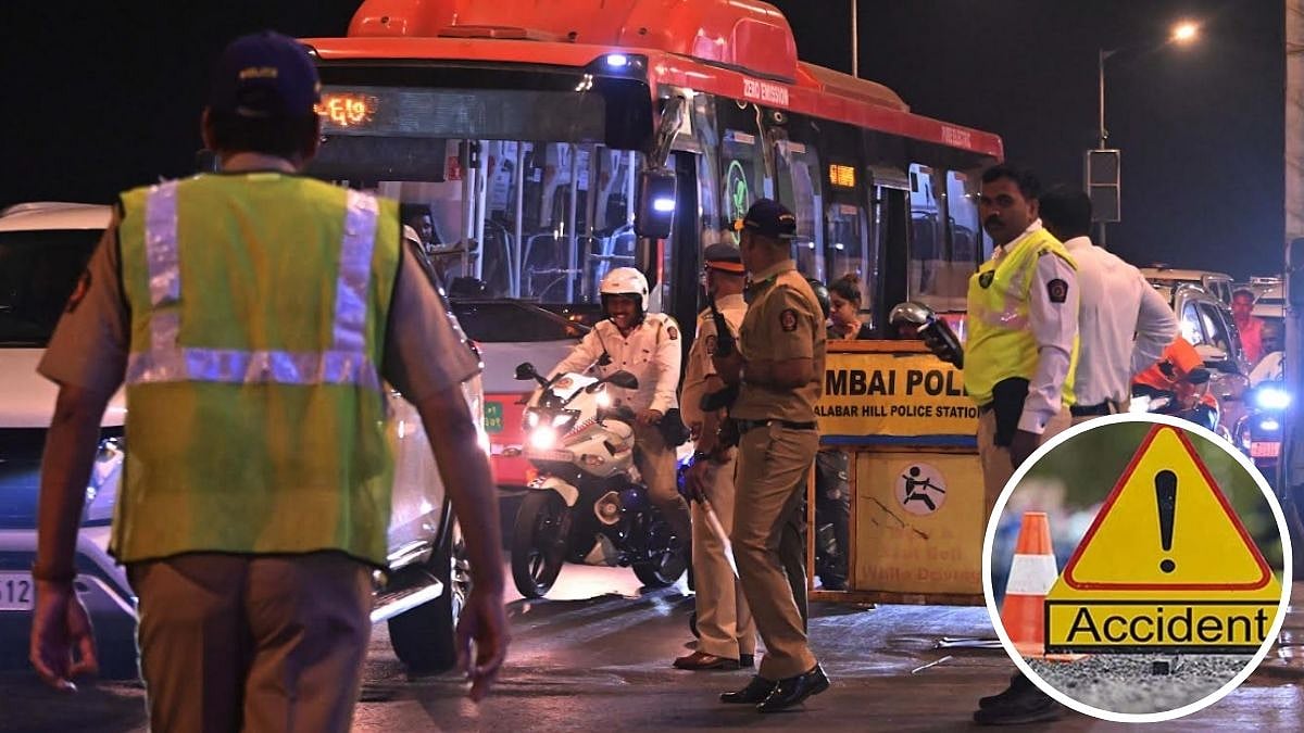Mumbai Traffic Police Constable Injured In Hit-And-Run During New Year Nakabandi Near NSCI Club In Tardeo; FIR Registered 