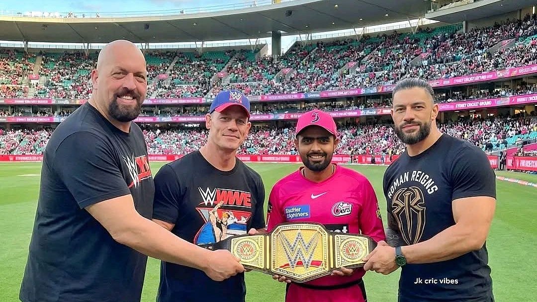 Fact Check: Did Babar Azam Receive WWE Championship Belt From John Cena At Big Bash League? 
