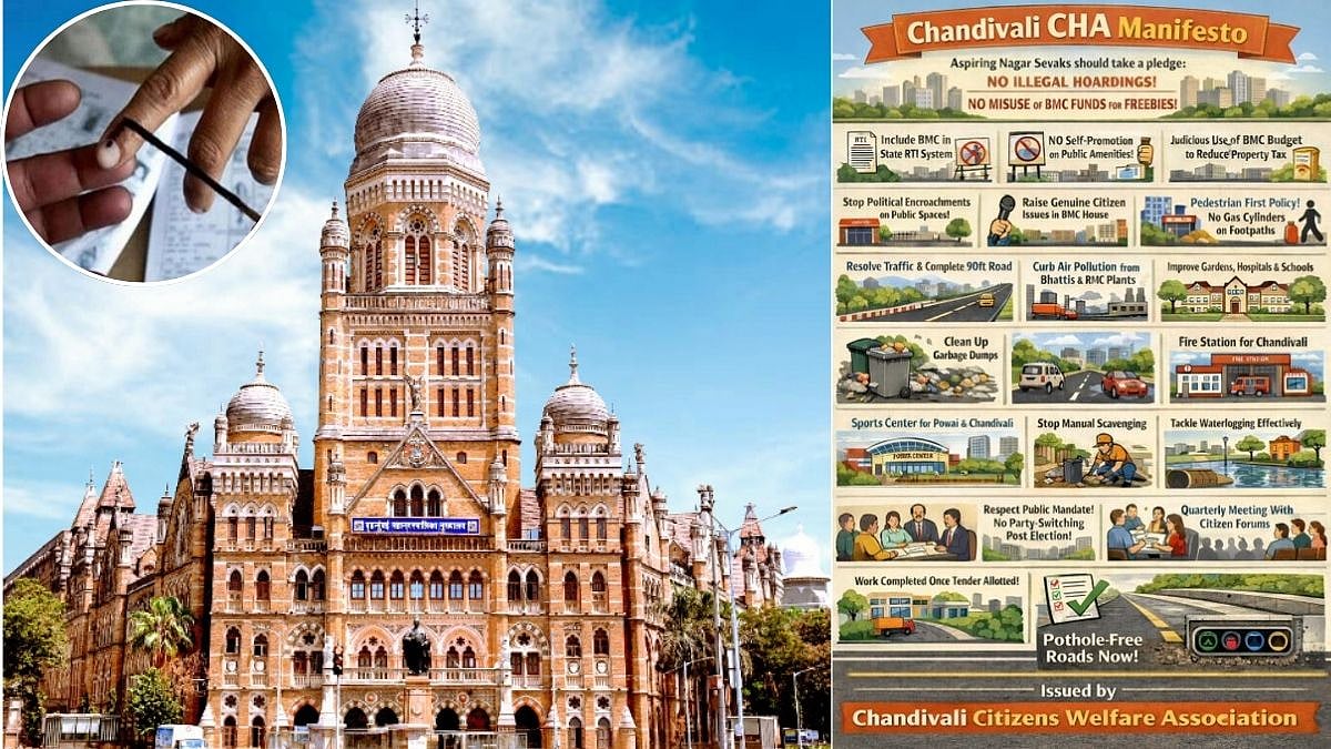 BMC Elections 2026: Anti-Defacement Pledge, No Freebies, Online RTI System & More — Chandivali Citizens’ Welfare Association Lists Demands For Aspiring Corporators 
