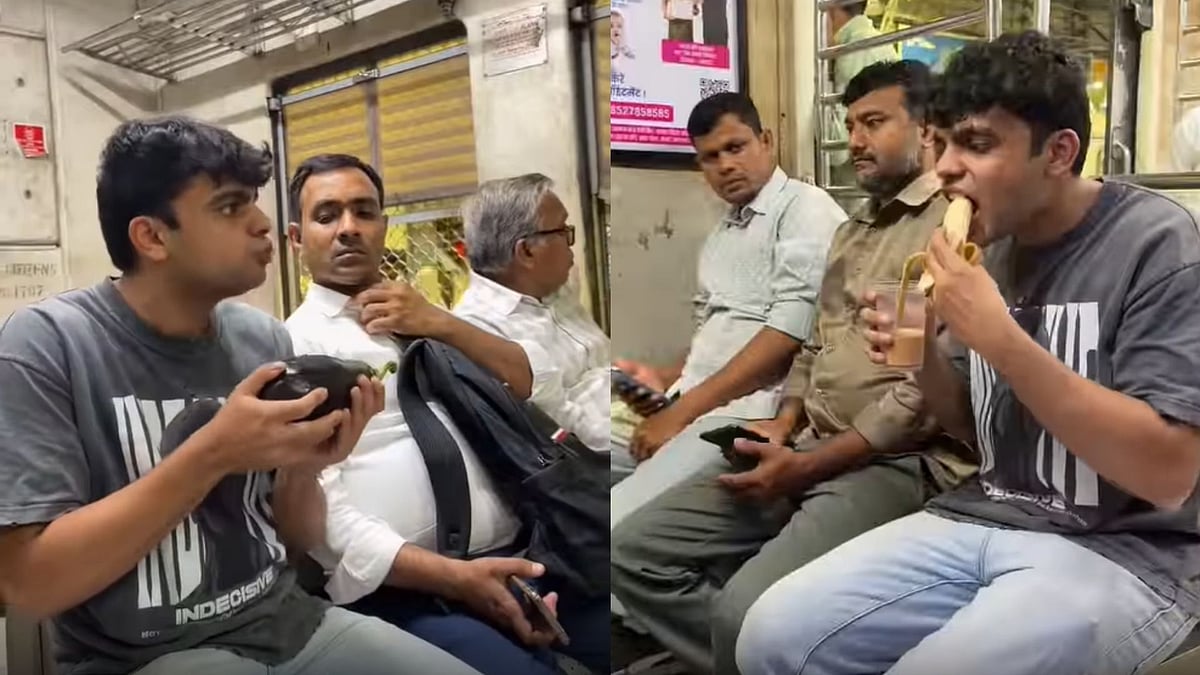 Viral: Mumbaikars Terrified After Vlogger Eats Raw Brinjal, Ginger, Banana Dipped In Chai & Weird...