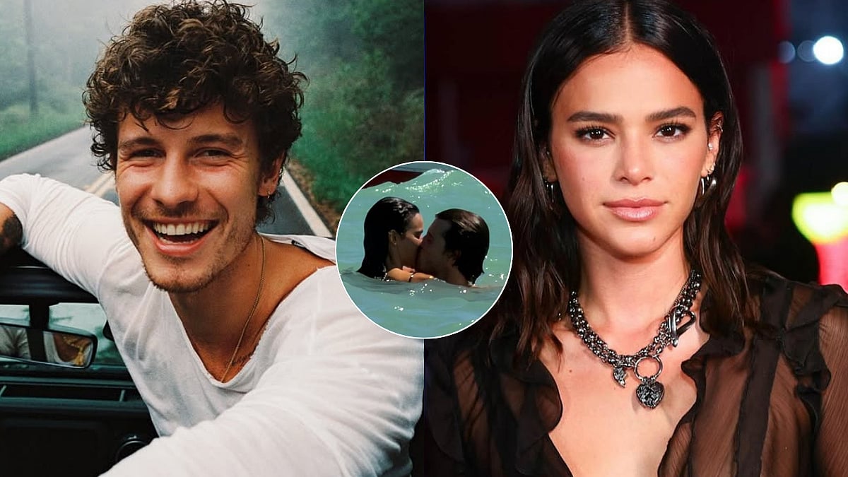 Shirtless Shawn Mendes, 27, Passionately Kisses Bikini-Clad Brazilian Actress Bruna Marquezine, 30,...