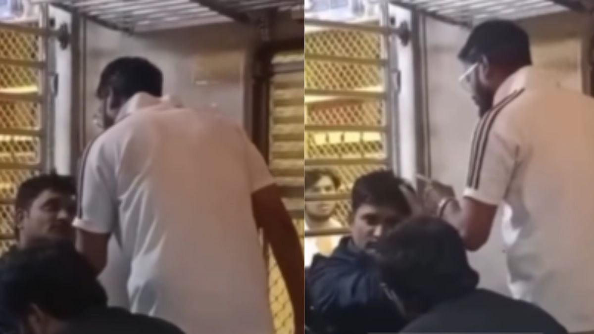 Mumbai Local Train Viral Video: Marathi Man Slaps Passenger For Keeping Foot On Seat, Netizens...