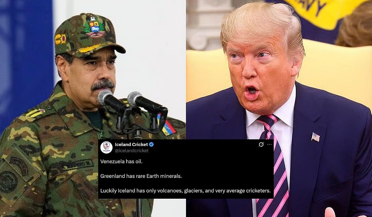 'Volcanoes, Glaciers And Average Cricketers..': Cricket Iceland Takes A Dig After USA - Venezuela Airstrikes