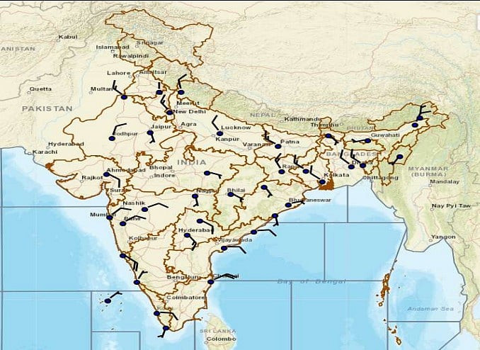 Weather systems affecting Madhya Pradesh at present 