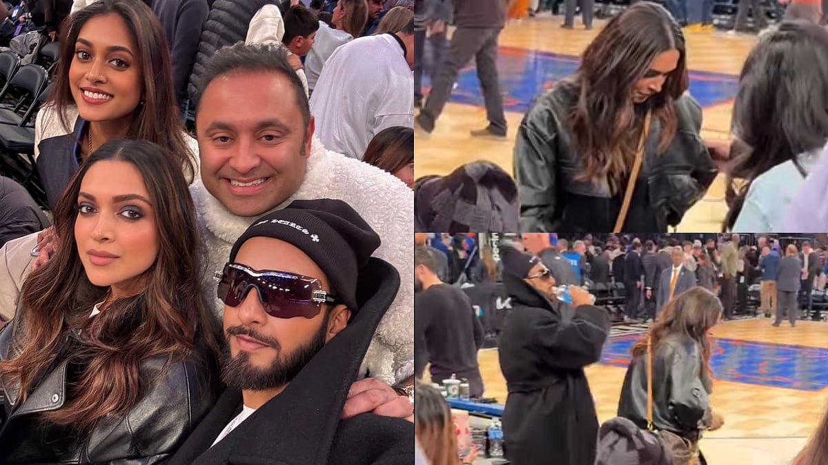 Ranveer Singh, Deepika Padukone Twin In Black At NBA Game In New York During US Holiday; Inside...