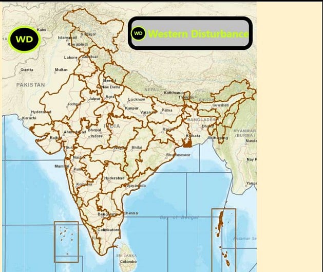 Weather systems affecting Madhya Pradesh at present 