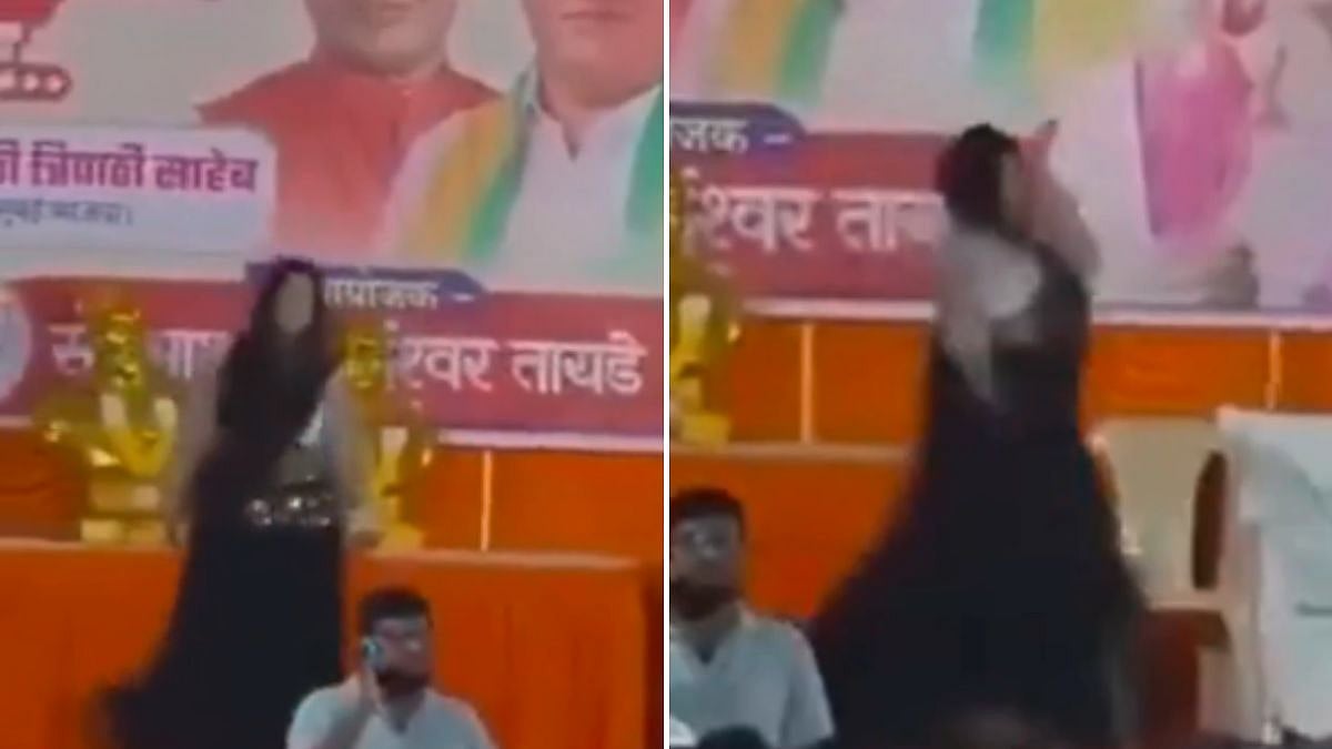 A dance performance at an election campaigning event organised by Bharatiya Janata Party’s ward 157 candidate Asha Ishwar Tayde has sparked a row among citizens. | X @fpjindia
