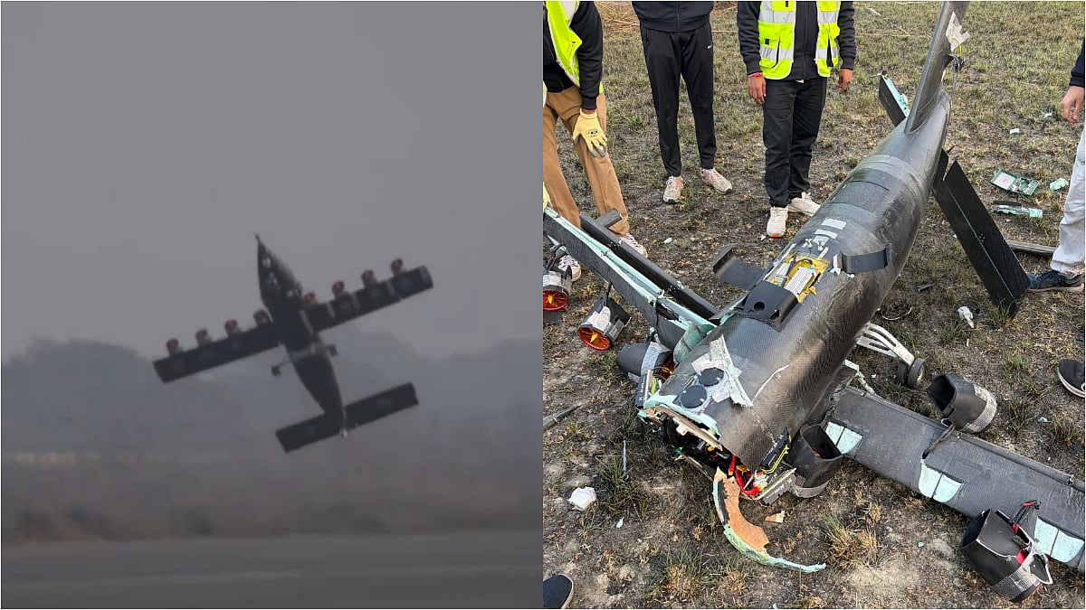 'We Learnt So Much...': Zomato Co-Founder Deepinder Goyal's LAT Aerospace Demonstrates Ultra-Short Takeoff Flight; Plane Crashes During Test Flight; VIDEO 