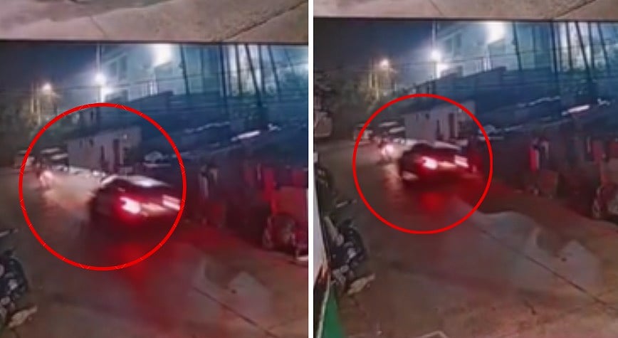 MP News: Speeding Car Rams In Motorcycle, Overturns In Jabalpur; Disturbing CCTV Surfaces