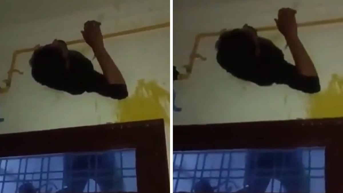 Foiled Robbery Caught On Cam: Burglar Gets Trapped In Kitchen Exhaust In Kota After Owner Returns...