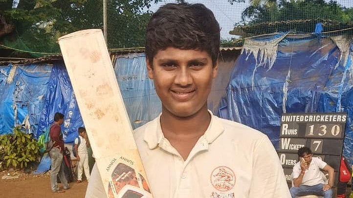 Umar Khute made 177 runs in 121 balls for Anjuman-I-Islam Allana English School