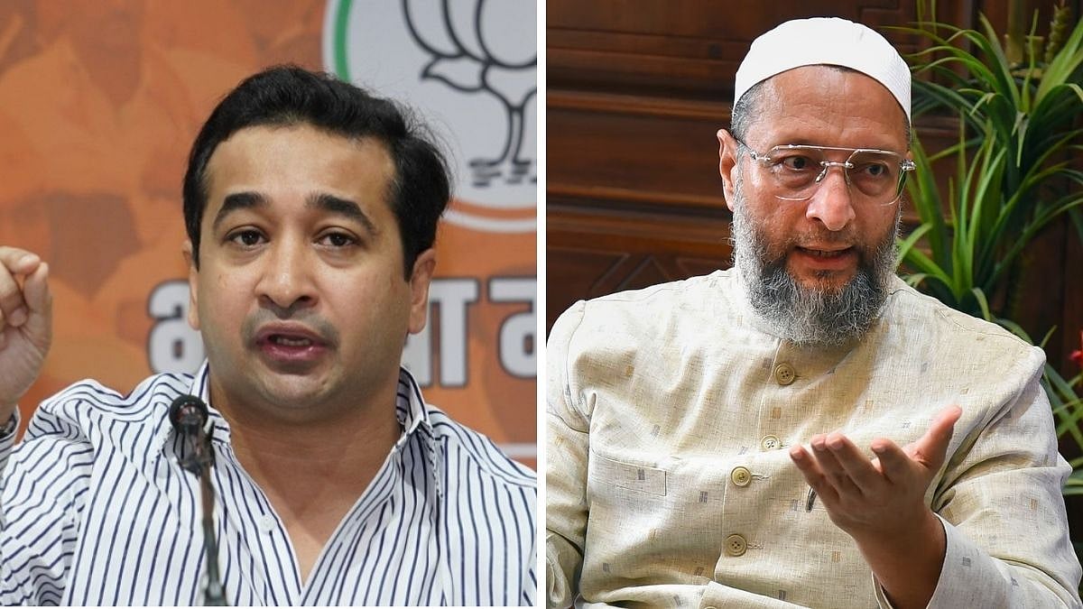 'Owaisi Ke Pajame Ka Nada Kheench Kar..': Maha Minister Nitesh Rane Dares AIMIM Chief Over Remarks Over Love Jihad Ahead Of BMC Polls | Video 
