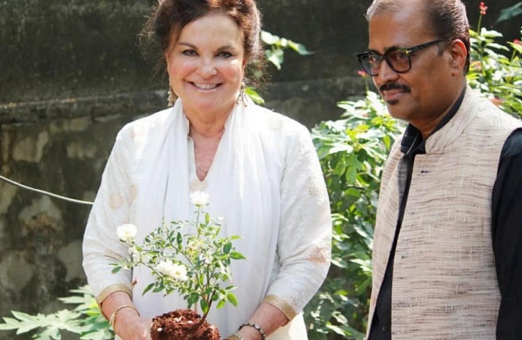 (L–R) Ms Heidi Kuhn, Dr Abraham Mathai