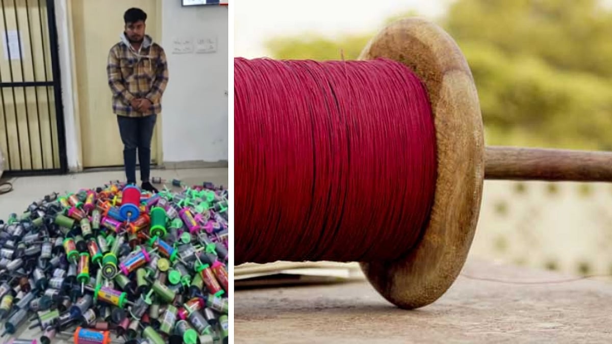 Indore News: Eight Bags Of Chinese Manjha Seized From Suv, Man Caught