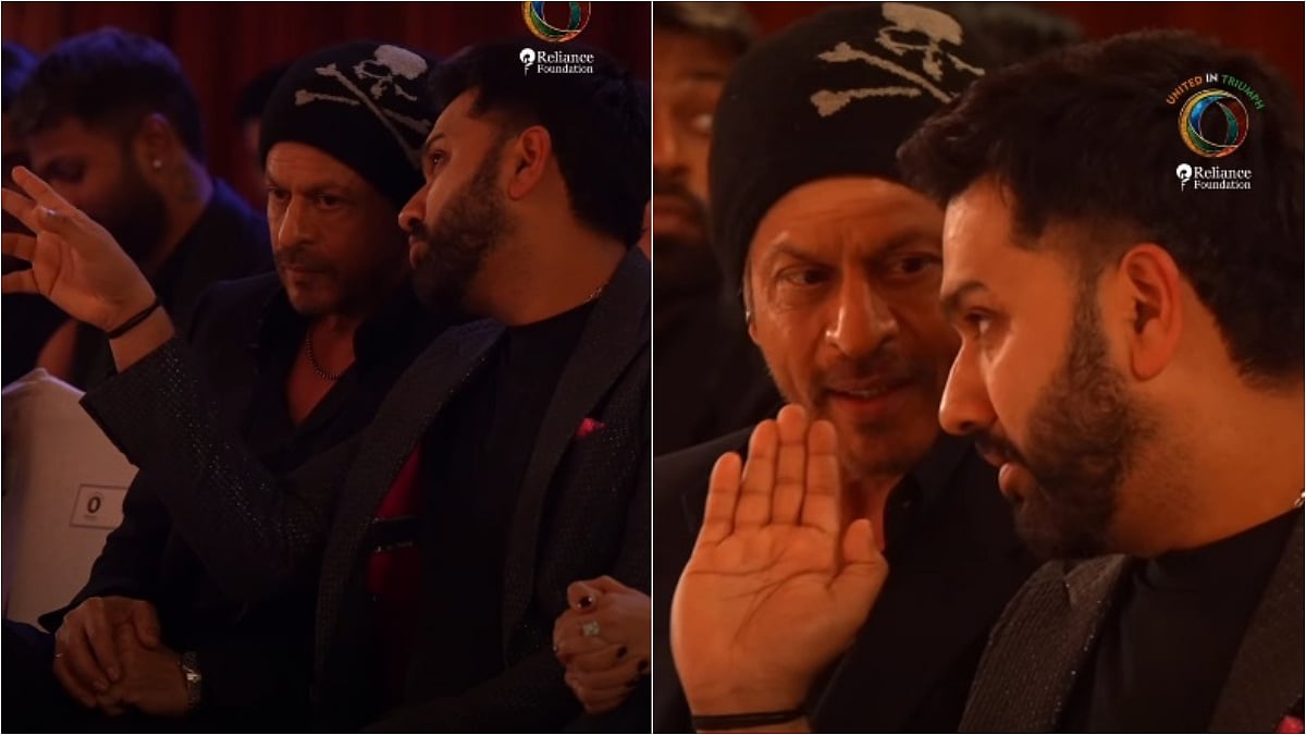'Bollywood Cameo Loading': Fans REACT After Rohit Sharma Spotted Talking To Shah Rukh Khan At Reliance Foundation Event In Mumbai | VIDEO 