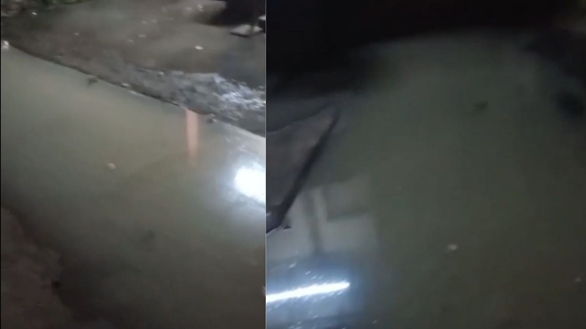 BMC Elections 2026: Jogeshwari Resident Flags Health Hazard As Sewage Water Stagnates On Road For Over A Month; Civic Body Responds | Watch 