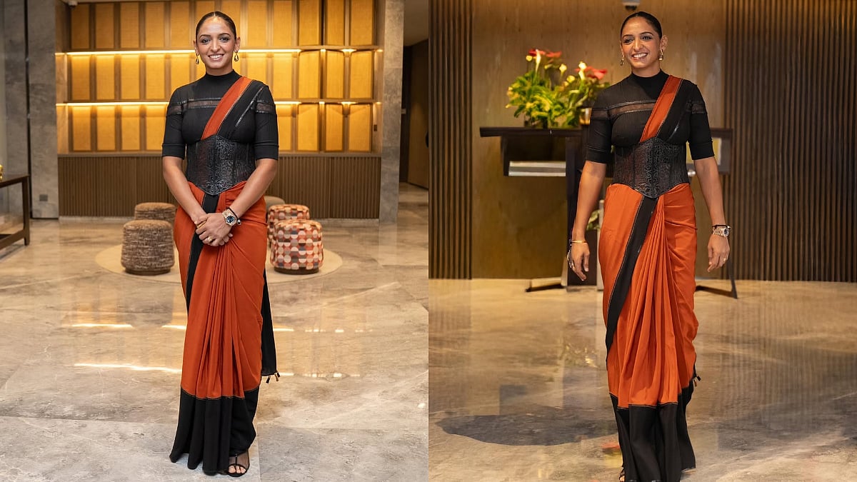 Harmanpreet Kaur Steals The Show In Corset-Style Saree At Ambani Event In Mumbai, Netizens In Awe | Pictures Inside 