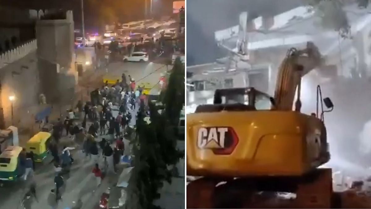 Delhi: Demolition Drive To Remove Illegal Encroachments Near Mosque Sparks Protests, Police Fire Tear Gas; Videos Surface 