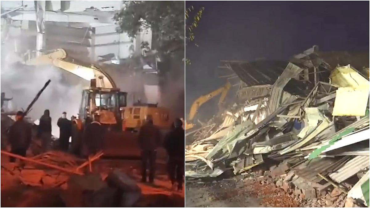 Delhi: 5 Cops Injured In Clashes During Anti-Encroachment Demolition Drive Near Mosque, Police Fire...