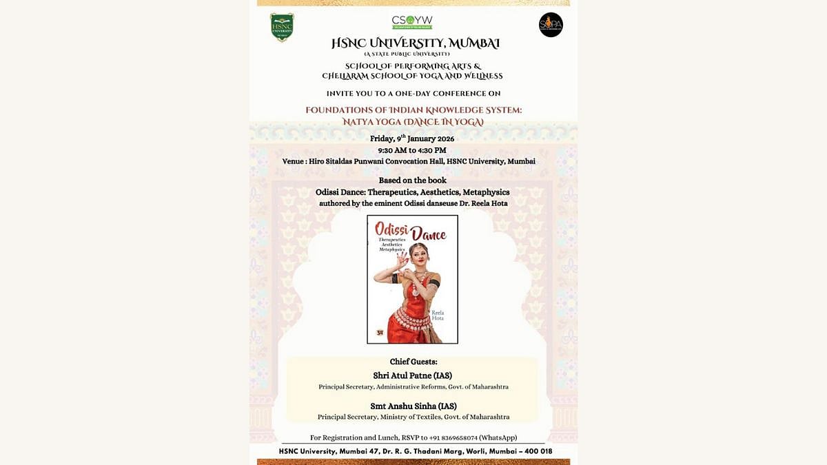 HSNC University To Organise One-Day Conference On Natya Yoga, Bridging Dance, Yoga And Indian...