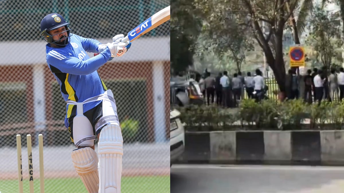 Mumbai Crowd Gather In Large Numbers To Watch Rohit Sharma's Practice Session Ahead Of IND-NZ ODI...