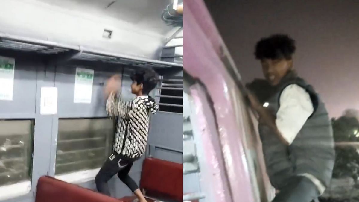 Chain Pulled, Hanging From Footboard On Moving Train: Youths Perform Dangerous Stunts, Create Ruckus...